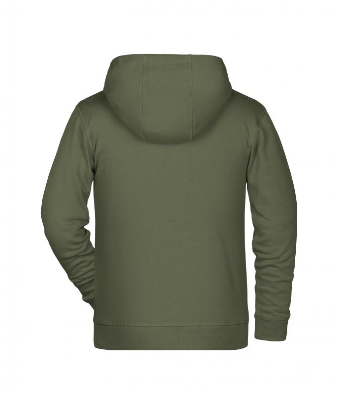 Enfant Sweat-shirt zippé à capuche enfant OCS Blended & RCS Olive 8658
