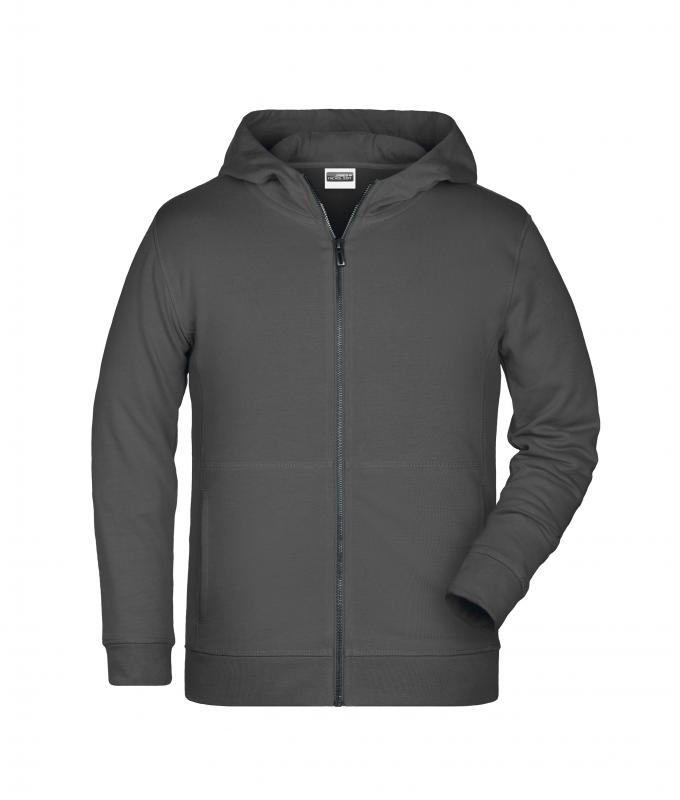 Enfant Sweat-shirt zippé à capuche enfant OCS Blended & RCS Graphite 8658