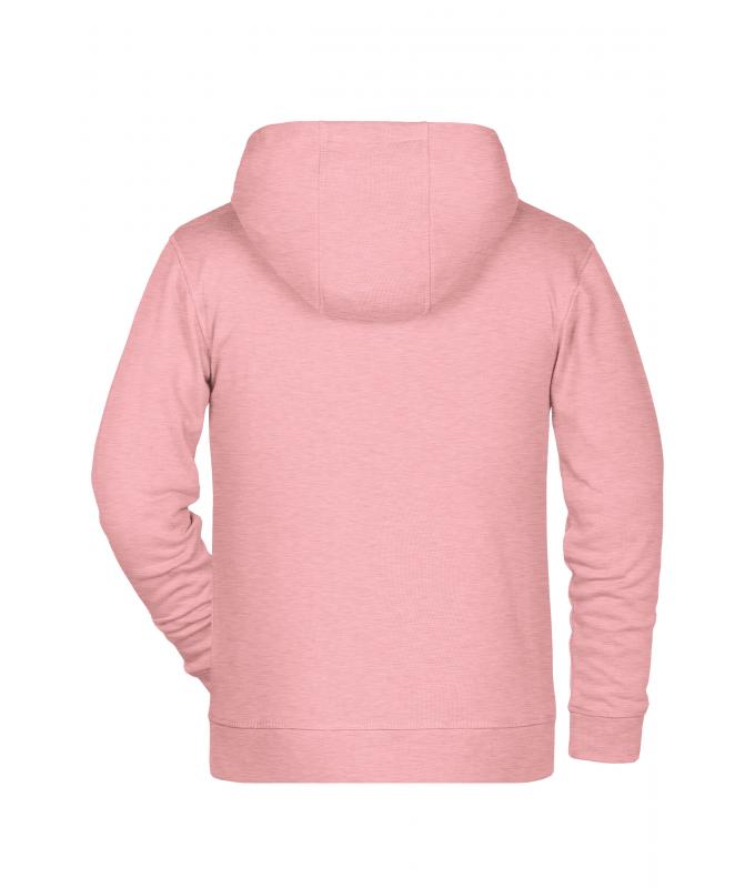 Enfant Sweat-shirt zippé à capuche enfant OCS Blended & RCS Rose-mélange 8658