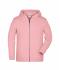 Enfant Sweat-shirt zippé à capuche enfant Rose-mélange 8658