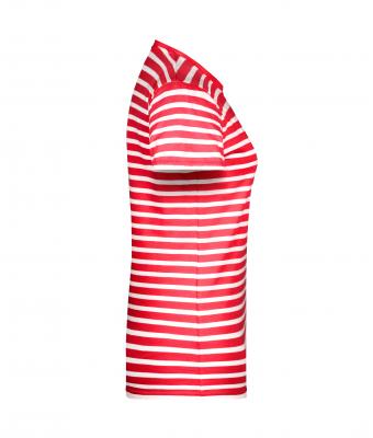 Femme T-shirt rayé femme Rouge/blanc 8661