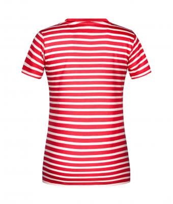 Femme T-shirt rayé femme Rouge/blanc 8661