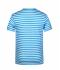 Men Men's T-Shirt Striped Atlantic/white 8662