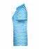 Dames Ladies' Polo Striped Atlantisch/wit 8663
