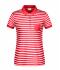 Femme Polo rayé femme Rouge/blanc 8663