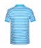 Herren Men's  Polo Striped Atlantic/white 8664