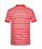 Herren Men's  Polo Striped Red/white 8664