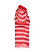 Herren Men's Polo Striped Red/white 8664