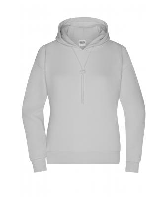 Damen Ladies' Lounge Hoody Soft-grey 10551