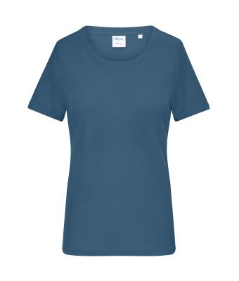 Dames Ladies' T-shirt 1:1 Rib   OCS Standard Stoffig-blauw 11792