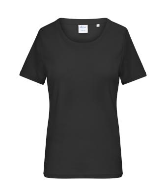 Dames Ladies' T-shirt 1:1 Rib   OCS Standard Zwart 11792