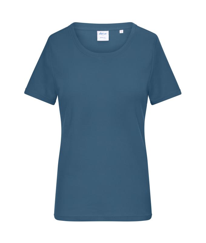 Damen Ladies' T-Shirt 1:1 Rib OCS Standard Dusty-blue 11792