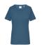 Femme Tee-shirt femme 1:1 côtes Bleu-poussière 11792