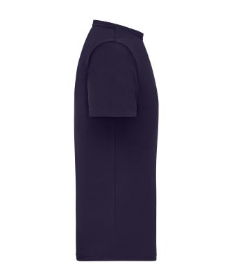 Herren Men's T-Shirt 1:1 Rib   OCS Standard Deep-purple 11796