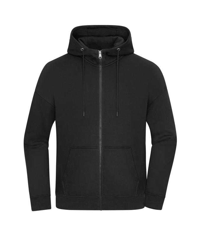 Unisex Oversized Hooded Jacket UNISEX OCS Blended & RCS Black 11808