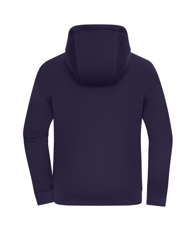 Unisex Oversized Hooded Jacket UNISEX OCS Blended & RCS Deep-purple 11808