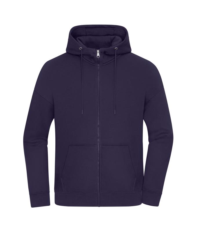 Unisex Oversized Hooded Jacket UNISEX OCS Blended & RCS Deep-purple 11808