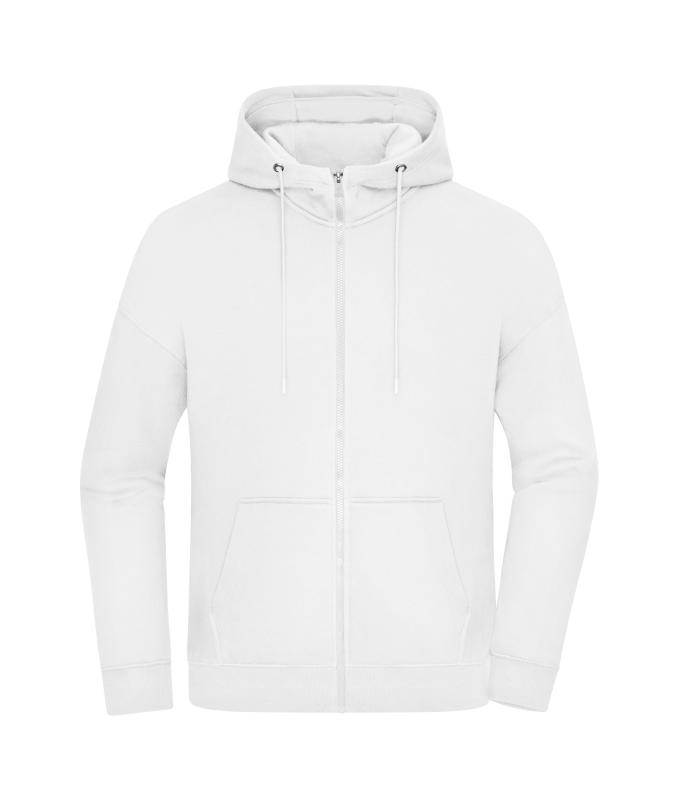 Unisex Oversized Hooded Jacket UNISEX OCS Blended & RCS White 11808