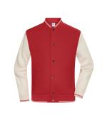 Unisex College-Jacket UNISEX OCS Blended & RCS Carmine-red/sandstone 11820