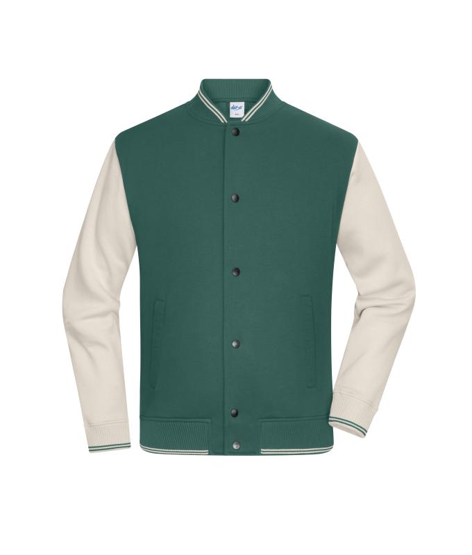Unisex College-Jacket UNISEX OCS Blended & RCS Smoky-green/sandstone 11820