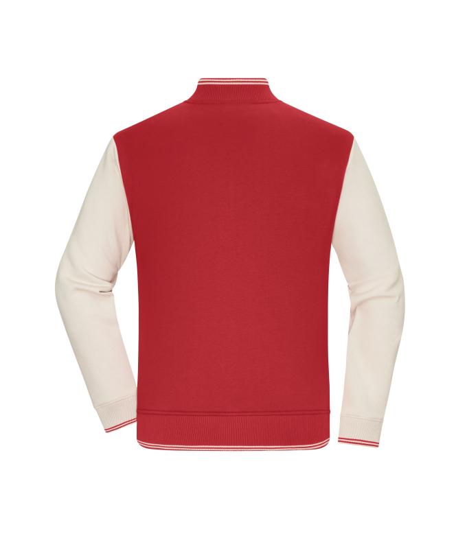 Unisex College-Jacket UNISEX OCS Blended & RCS Carmine-red/sandstone 11820