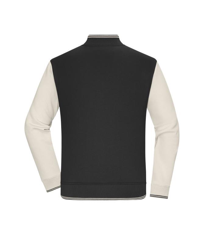 Unisex College-Jacket UNISEX OCS Blended & RCS Zwart/zandsteen 11820