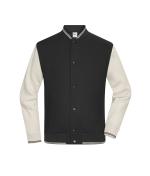 Unisex College-Jacket UNISEX OCS Blended & RCS Zwart/zandsteen 11820
