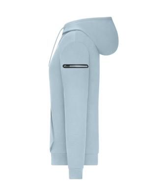 Damen Ladies' Hoody Interlock   OCS Blended & RCS Milky-blue 11810