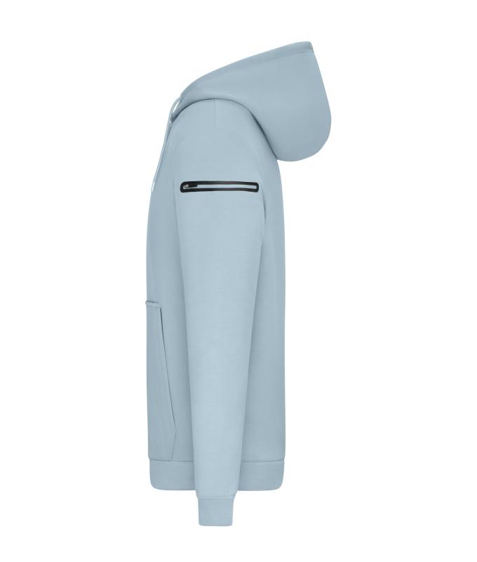 Men Men's Hoody Interlock OCS Blended & RCS Milky-blue 11809
