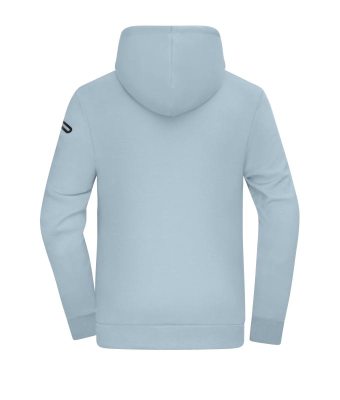 Men Men's Hoody Interlock OCS Blended & RCS Milky-blue 11809
