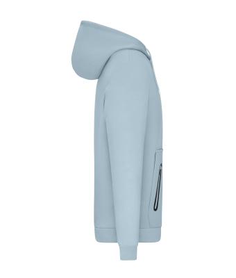 Homme Sweat à capuche homme Interlock   OCS Blended & RCS Bleu-laiteux 11809