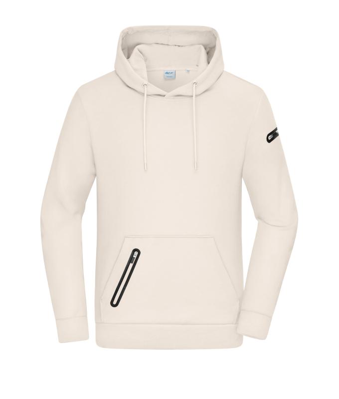 Homme Sweat à capuche homme Interlock OCS Blended & RCS Grès 11809