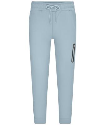Herren Men's Pants Interlock Milky-blue 11821