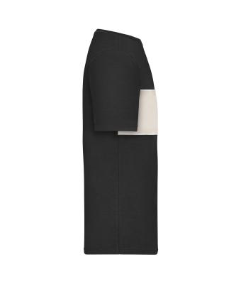Unisex T-Shirt colour-block UNISEX   OCS Standard Black/sandstone 11812