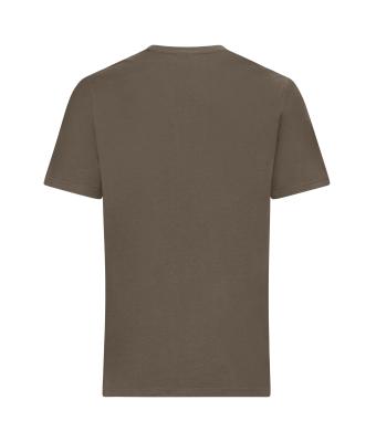 Unisex T-Shirt colour-block UNISEX   OCS Standard Muddy-brown/sandstone 11812