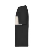 Unisex T-Shirt colour-block UNISEX OCS Standard Black/sandstone 11812