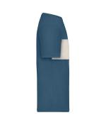 Unisex T-Shirt colour-block UNISEX OCS Standard Dusty-blue/sandstone 11812