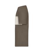 Unisex T-Shirt colour-block UNISEX OCS Standard Muddy-brown/sandstone 11812