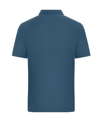 Unisex Polo colour-block UNISEX   OCS Standard Stoffig-blauw/zandsteen 11815