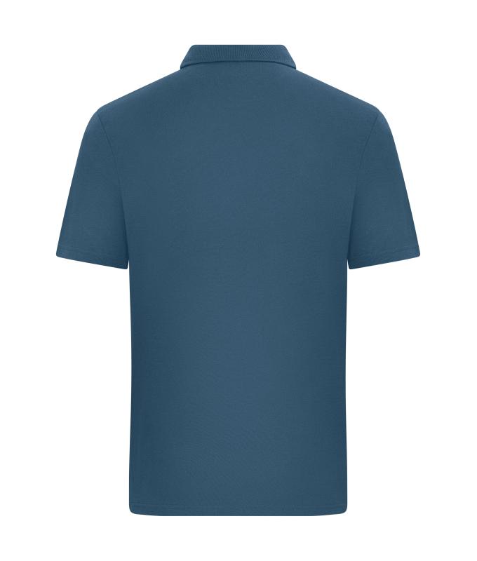 Unisex Polo colour-block UNISEX OCS Standard Dusty-blue/sandstone 11815