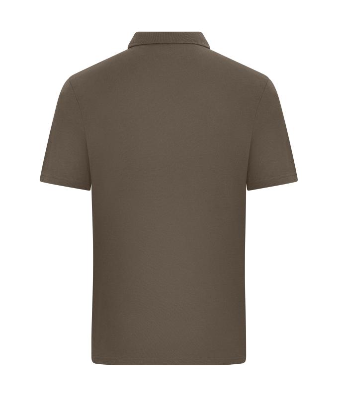 Unisex Polo colour-block UNISEX OCS Standard Muddy-brown/sandstone 11815