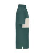 Unisex Polo colour-block UNISEX OCS Standard Smoky-green/sandstone 11815