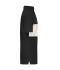 Unisex Polo colour-block UNISEX Black/sandstone 11815