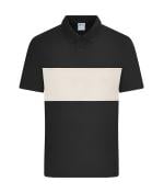 Unisexe Polo-shirt bloc de couleur UNISEXE OCS Standard Noir/grès 11815