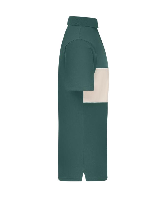 Unisexe Polo-shirt bloc de couleur UNISEXE OCS Standard Vert-fumé/grès 11815