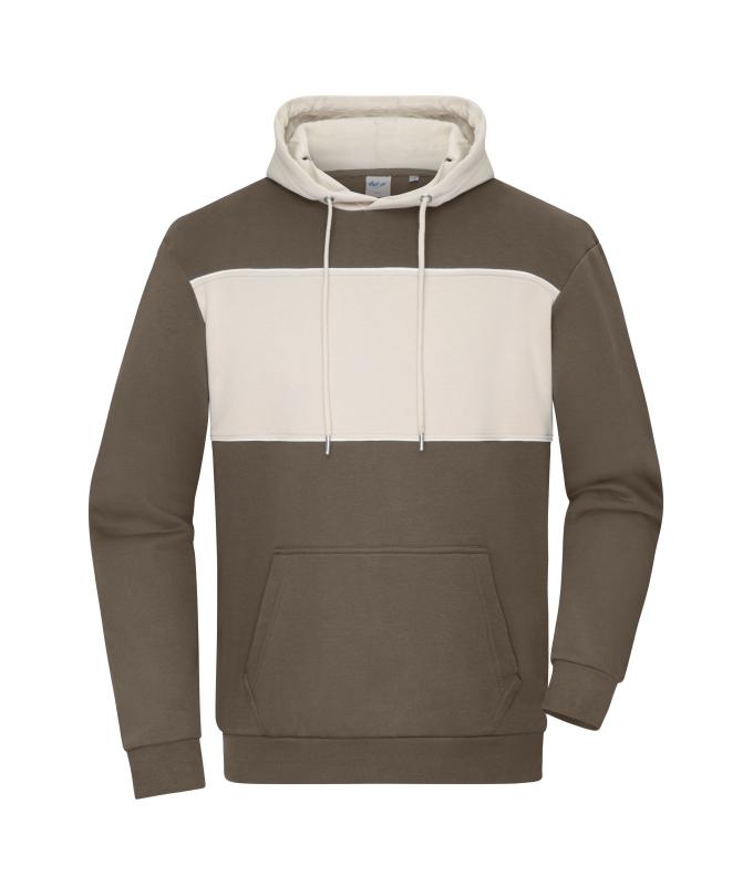Unisexe Sweat à capuche bloc de couleur UNISEXE OCS Blended & RCS Marron-boueux/grès 11811