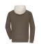 Unisex Sweat-Hoody colour-block UNISEX   OCS Blended & RCS Modderig-bruin/zandsteen 11811