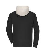 Unisex Sweat-Hoody colour-block UNISEX OCS Blended & RCS Black/sandstone 11811