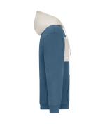 Unisex Sweat-Hoody colour-block UNISEX OCS Blended & RCS Dusty-blue/sandstone 11811