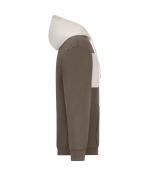 Unisex Sweat-Hoody colour-block UNISEX OCS Blended & RCS Muddy-brown/sandstone 11811